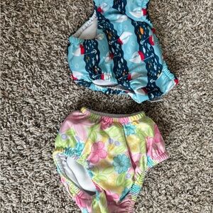Carter's Blue and Pink Swim Diaper Covers Vibrant and Soft